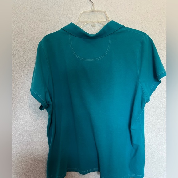 Tommy Bahama Ladies Polo Style or Golf Top Bright Blue Size XL - Picture 6 of 9